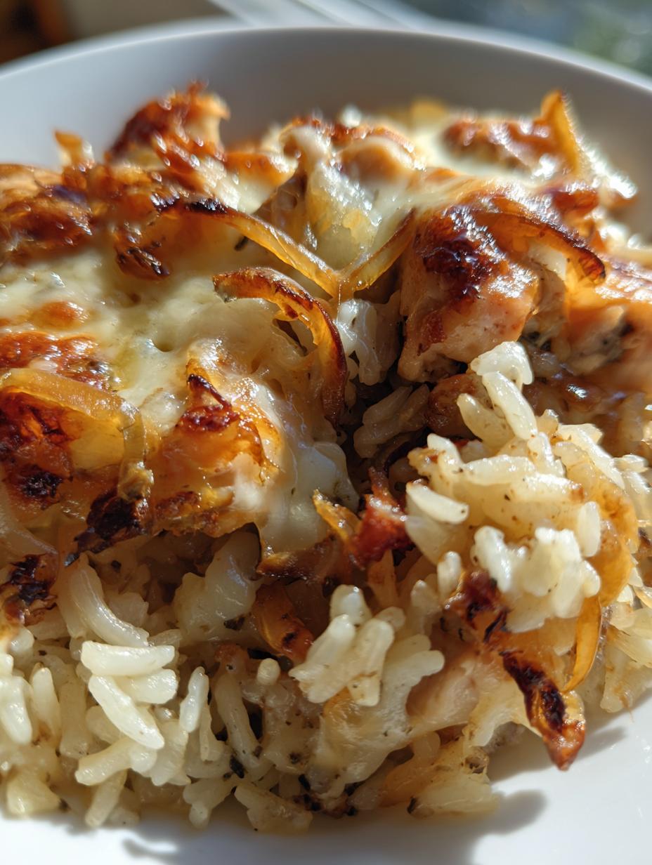 French Onion Chicken & Rice