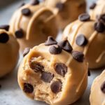 Frozen Greek Yogurt Peanut Butter Bites with Chocolate Chips