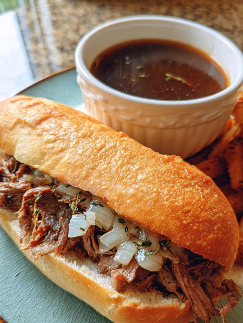 Irresistible Slow Cooker Ground Beef French Dip Sandwiches - detail 1