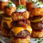 Mini Tater Tot Cheeseburgers