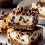 No-Bake Cookie Dough Cheesecake Bars Recipe
