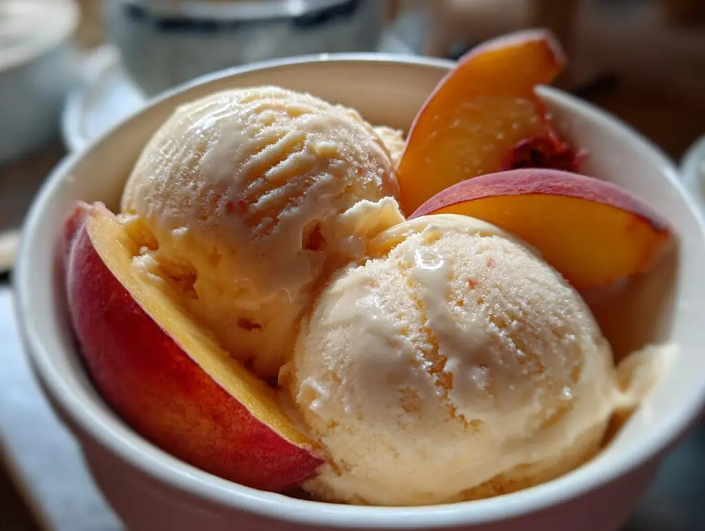 Peach Sorbet A Refreshing and Fruity Summer Treat