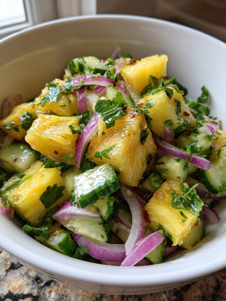 Pineapple Cucumber Salad - detail 2