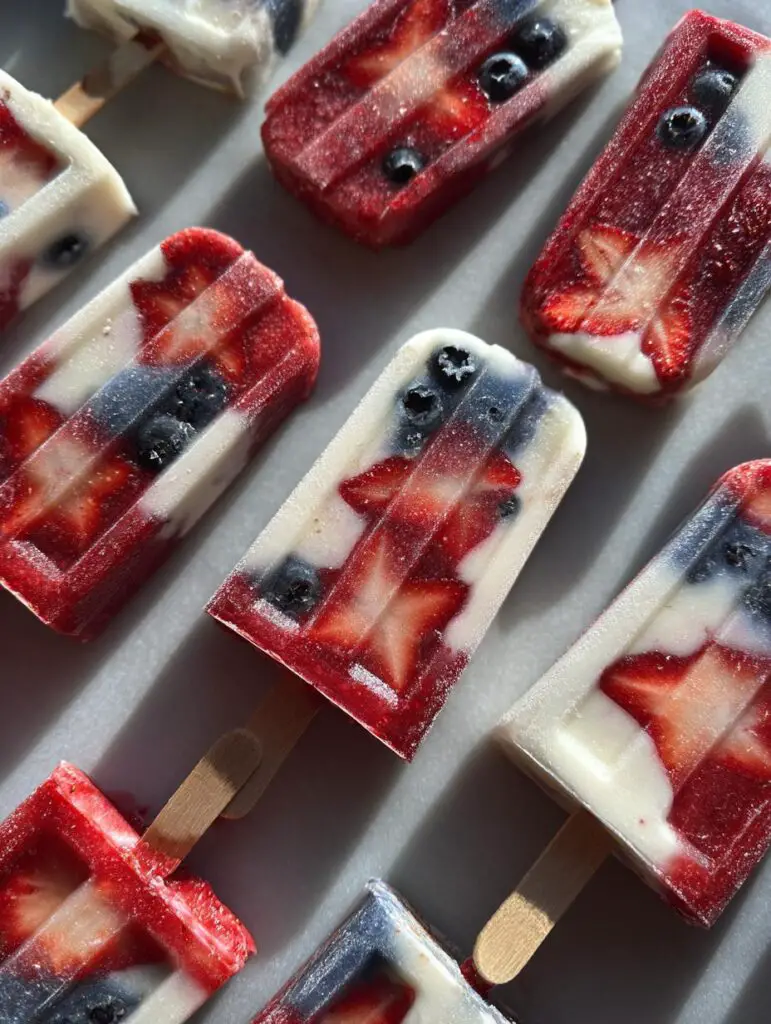 Red White and Blue Popsicles