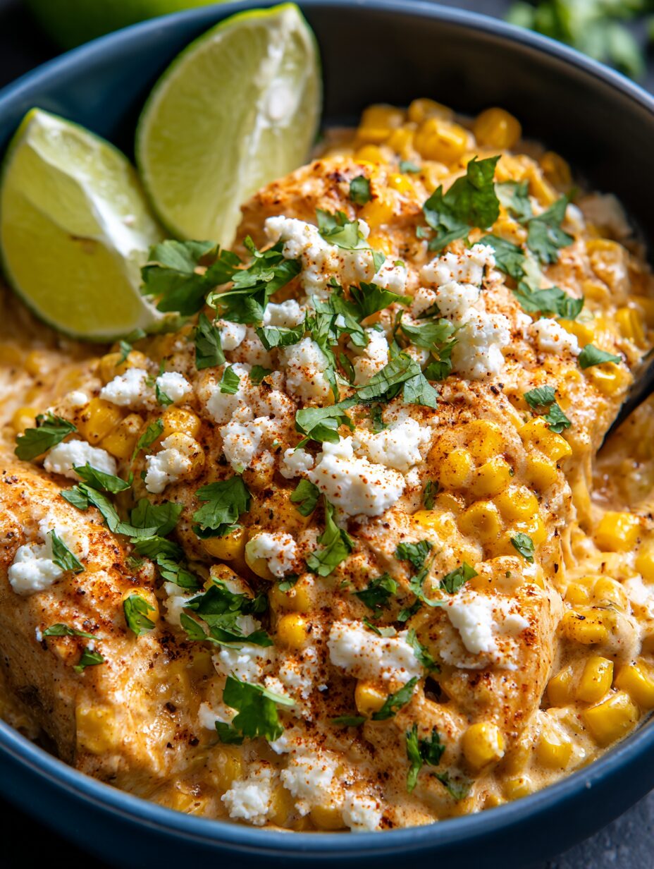Slow Cooker Street Corn Chicken