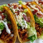 Smash Chicken Caesar Tacos