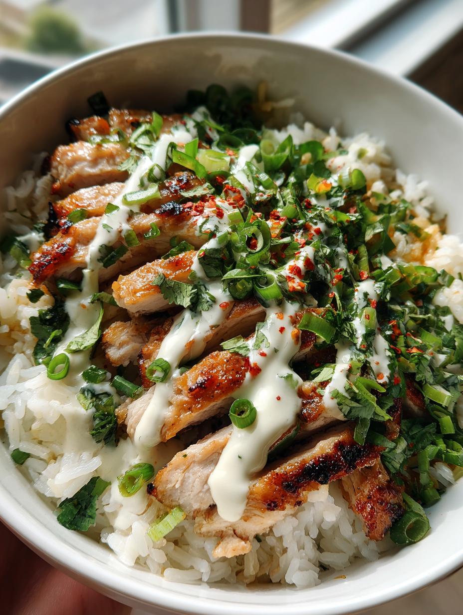 Sweet Chili Chicken Bowl with Coconut Lime Drizzle - detail 1
