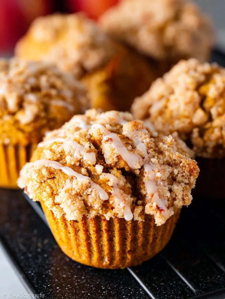 Apple Pumpkin Streusel Muffins