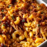 BBQ Pulled Pork Macaroni Bake