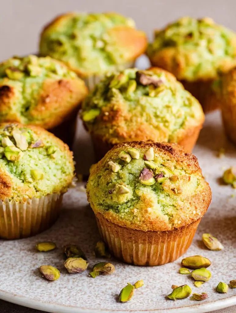 Bakery Style Pistachio Muffins
