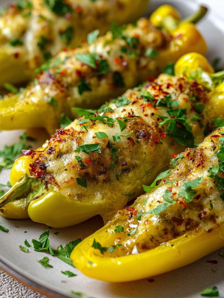 Banana Peppers Stuffed
