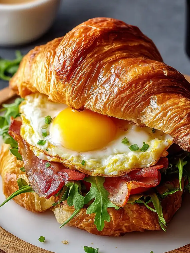 Breakfast Croissant Sandwich