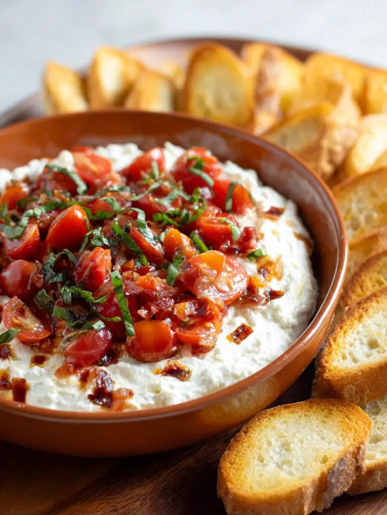 Bruschetta Dip With Crostini