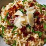 Caramelized Onion, Bacon, and Parmesan Risotto Recipe