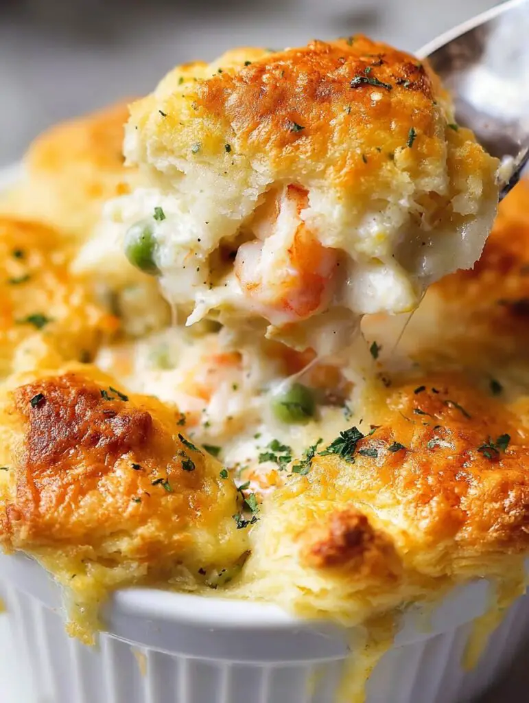 Cheddar Bay Biscuit Seafood Pot Pie