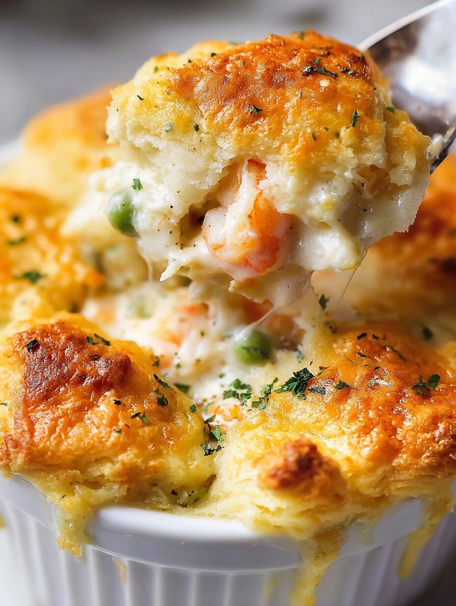 Cheddar Bay Biscuit Seafood Pot Pie