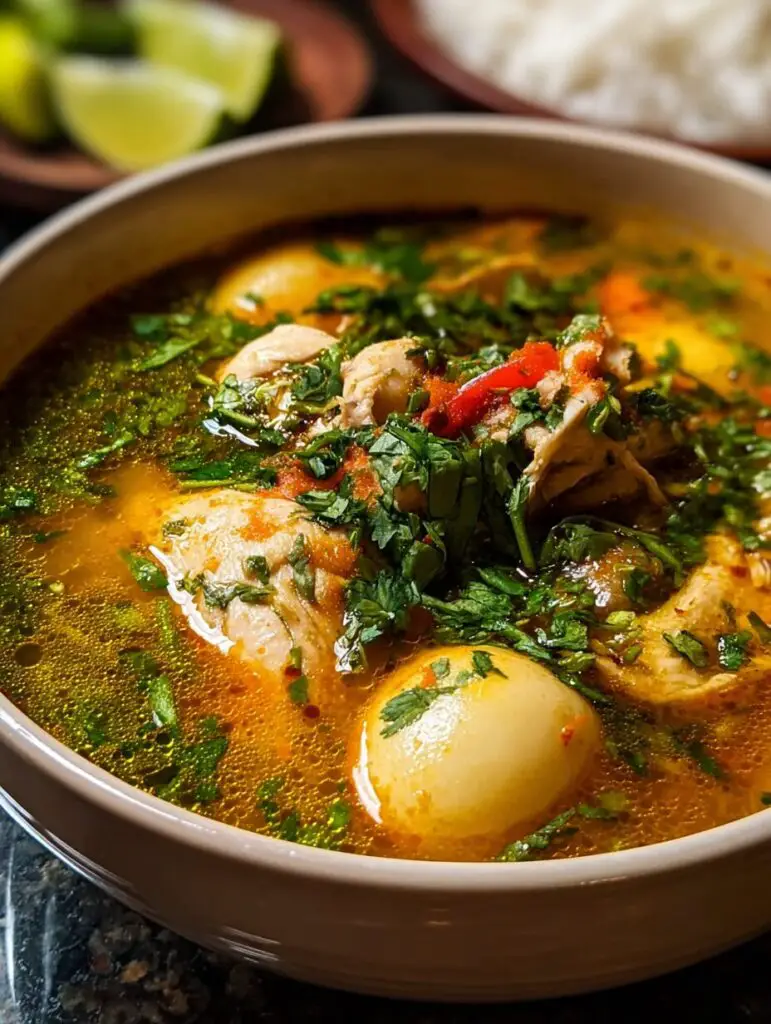 Chicken Aguadito (Peruvian Chicken Soup)