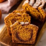Cinnamon Swirl Pumpkin Bread Mini Loaves
