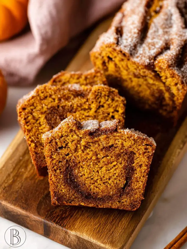 Cinnamon Swirl Pumpkin Bread Mini Loaves