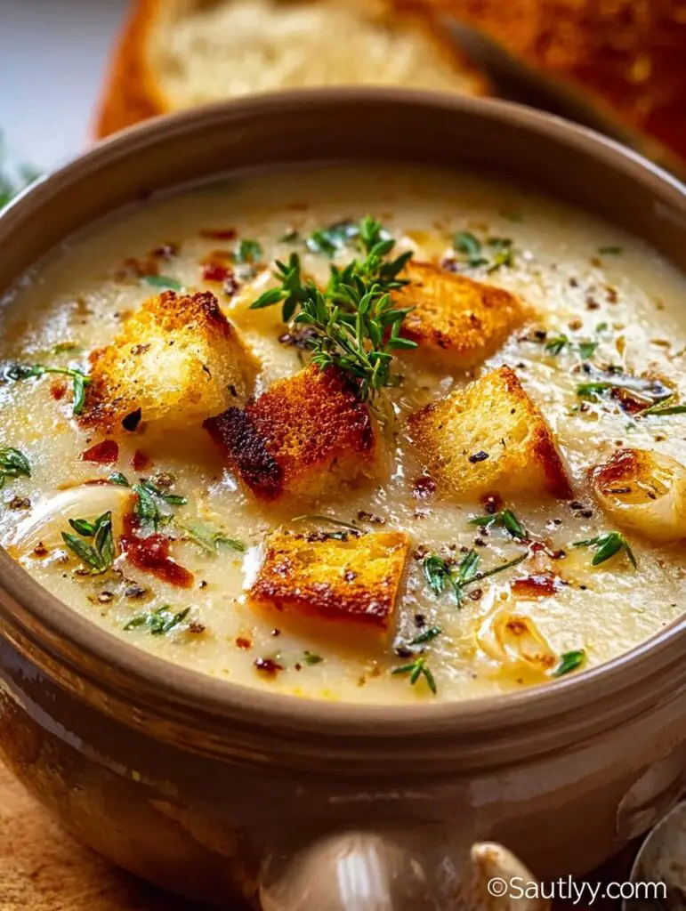 Country French Garlic Soup
