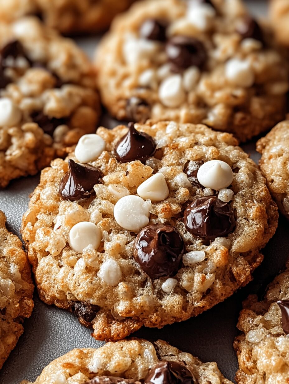 Crunchy Chocolate Chip Rice Krispie Cookies