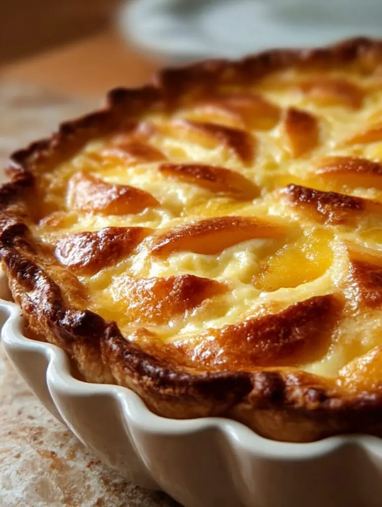 Custard Peach Pie