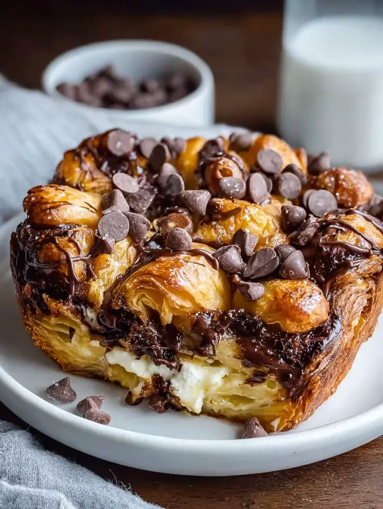 Decadent Chocolate Croissant Breakfast Bake