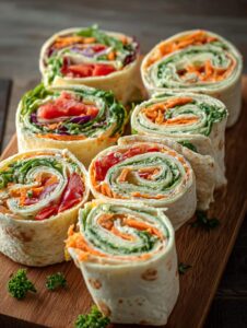 Delicious Vegetable Tortilla Roll