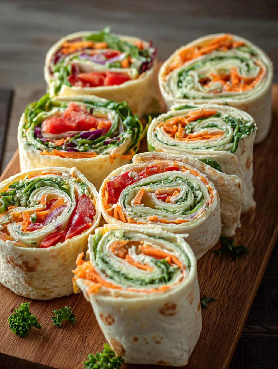 Delicious Vegetable Tortilla Roll
