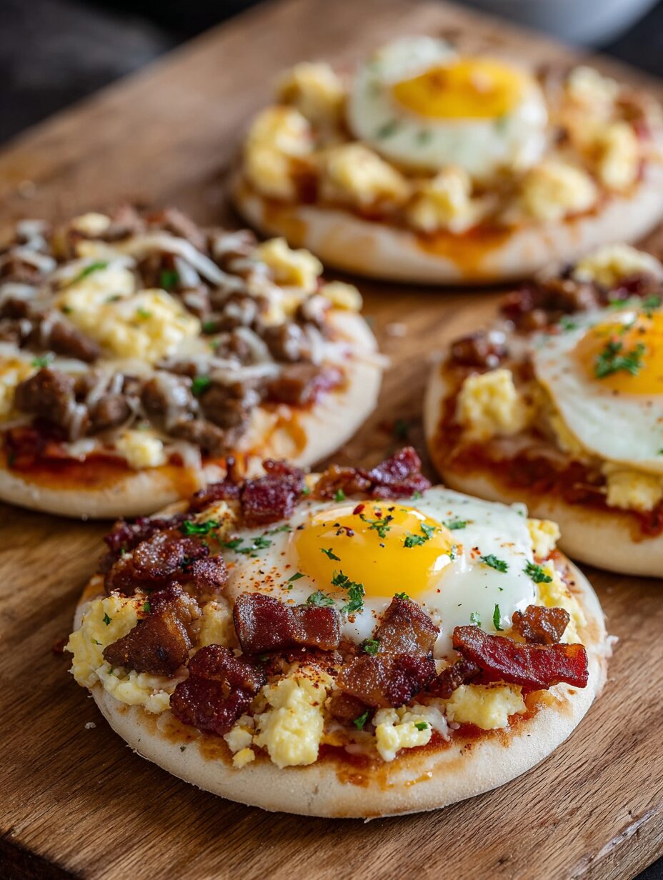 English Muffin Breakfast Pizza