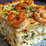 Garlic Butter Shrimp Scampi Lasagna