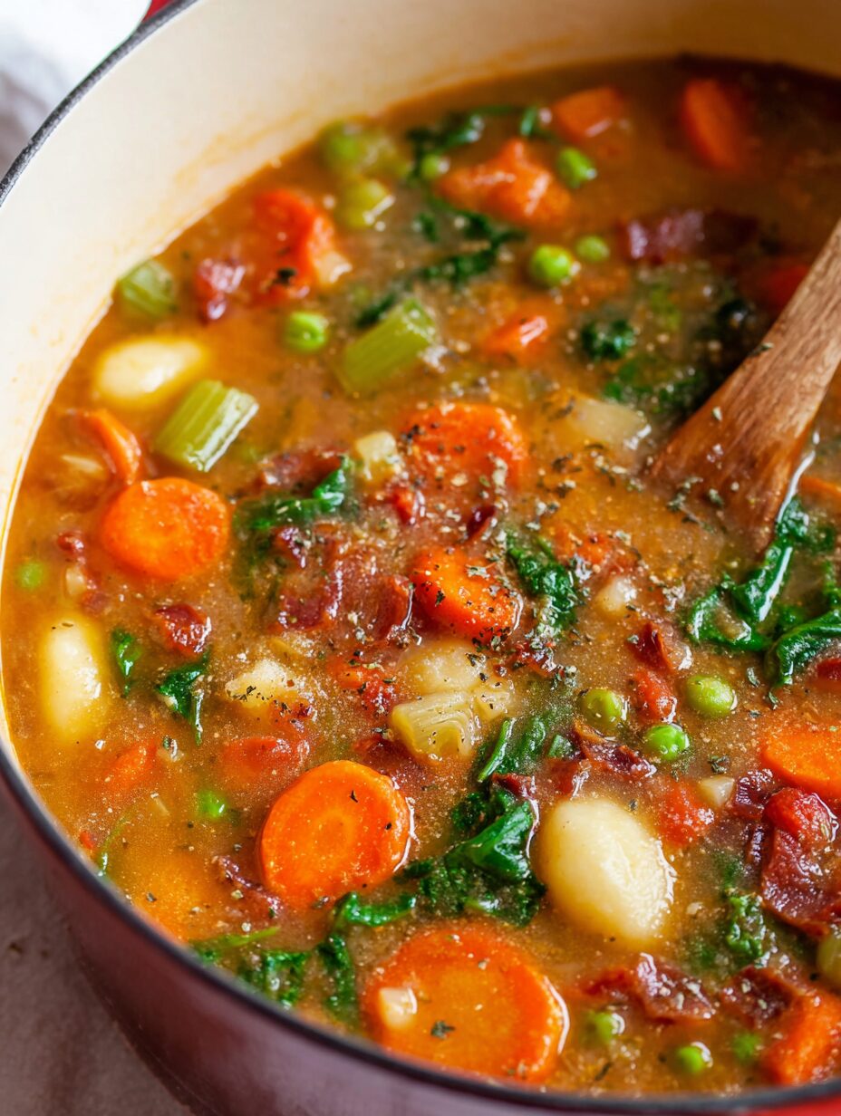 Homemade Vegetable Gnocchi Soup