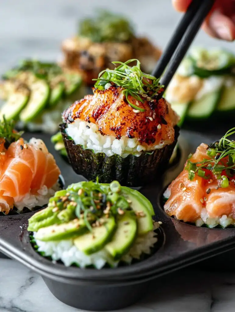 Muffin Tin Sushi Cups