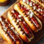 Perfectly Grilled Hot Dogs with a Smoky Char