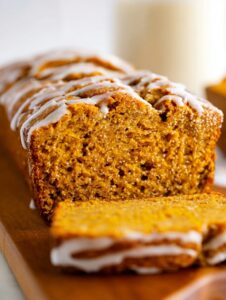 Pumpkin Bread with Maple Glaze