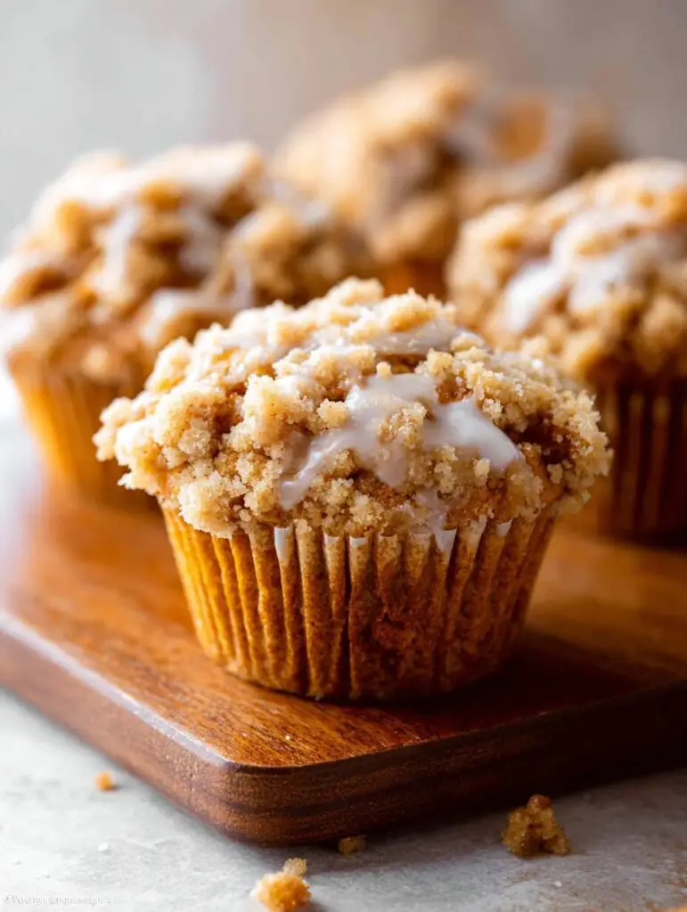 Pumpkin Crumb Cake Muffins