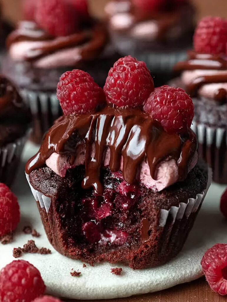 Raspberry Chocolate Lava Cupcakes Recipe Delight