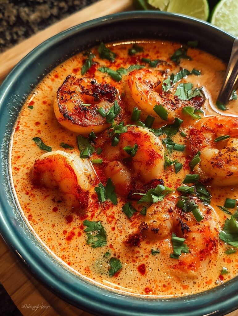 Spicy Coconut Shrimp Soup