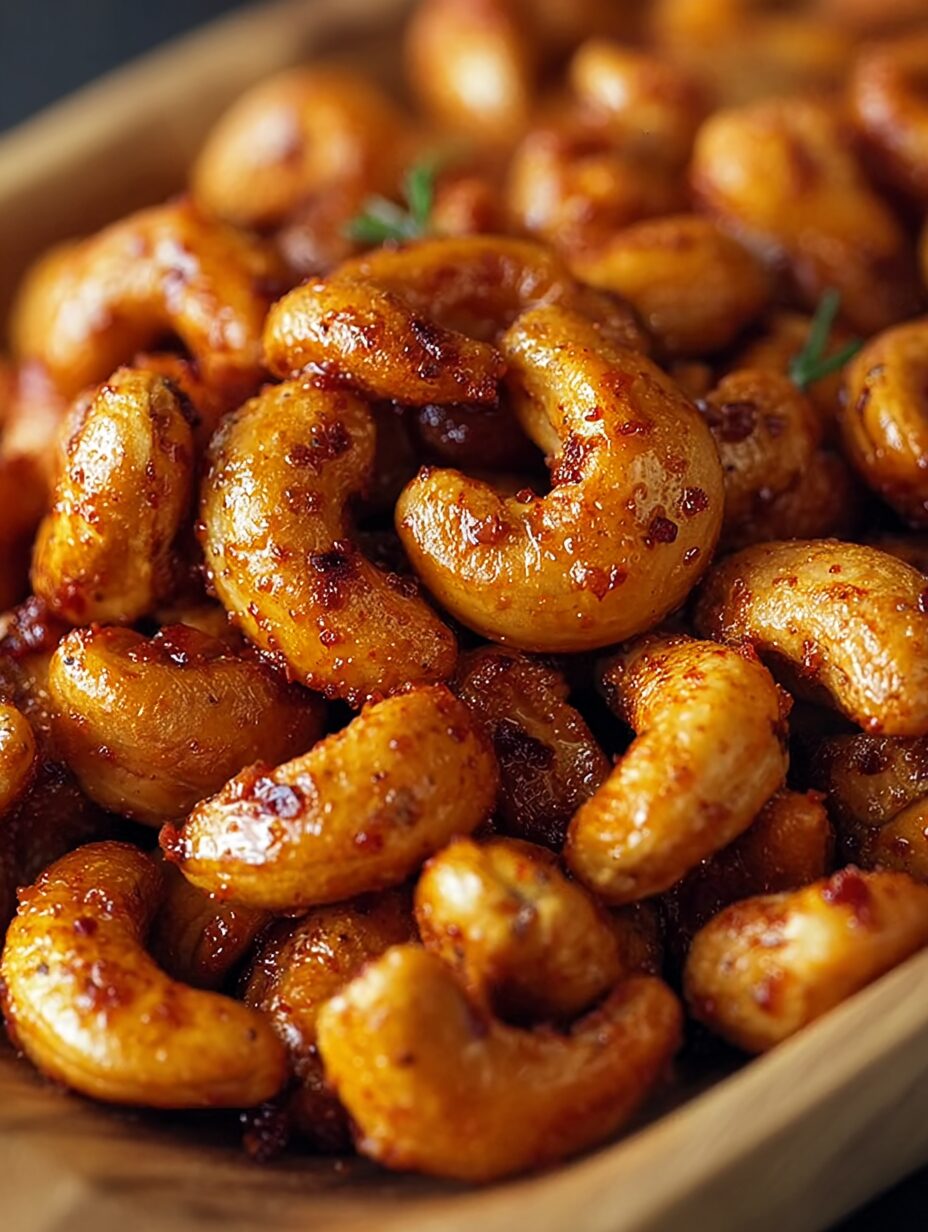 Spicy-Sweet Hot Honey Roasted Cashews