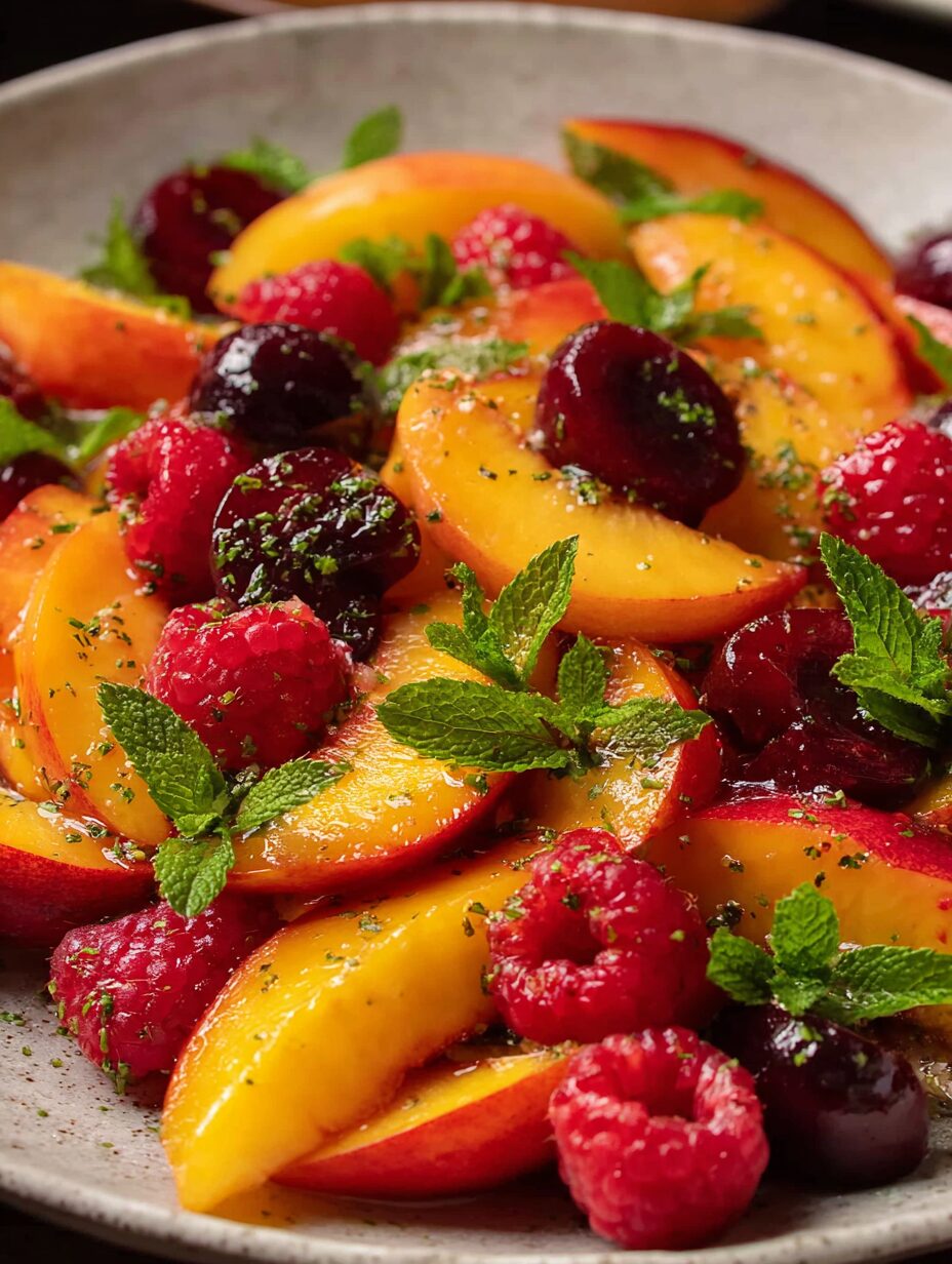 Summer Peach Fruit Salad – Perfect Light Summer Dish