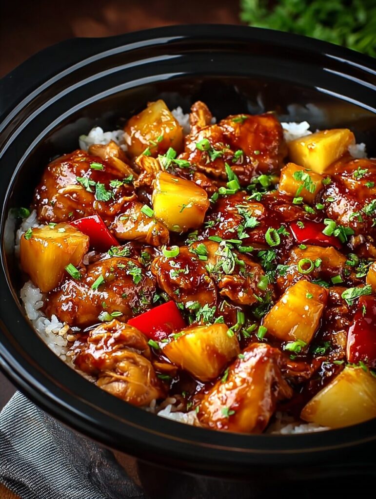 Sweet Hawaiian Crockpot Chicken