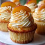 Sweet Honey Peach Cream Cheese Cupcakes for Summer Bliss