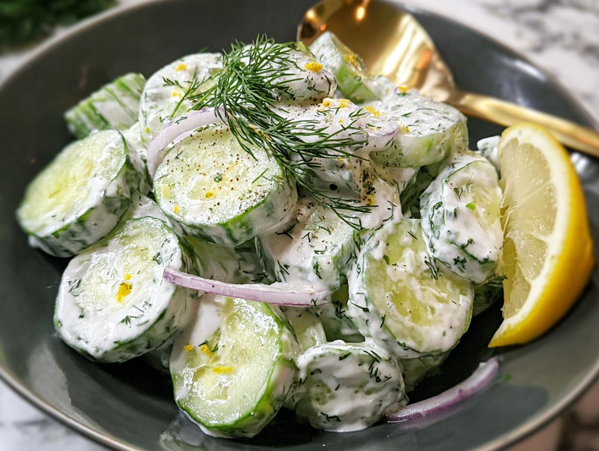 Creamy Cucumber Salad Greek: Amazing 15-Min Recipe - Creamy Cucumber Salad Greek - additional detail