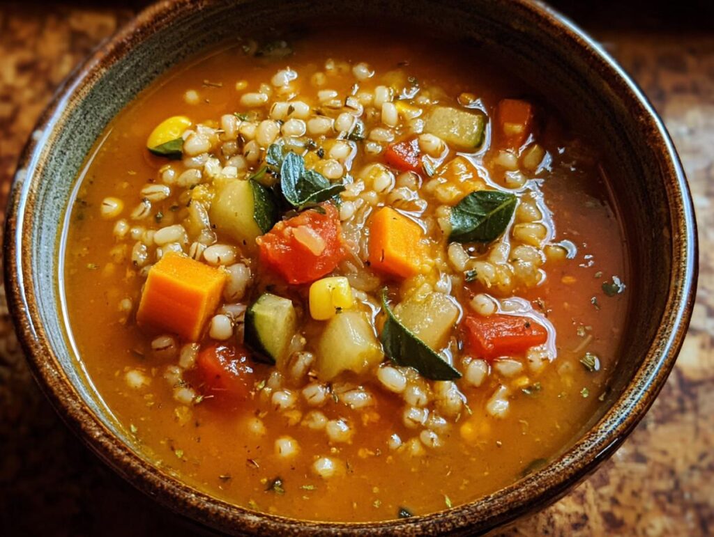 Crockpot Vegetable Barley Soup