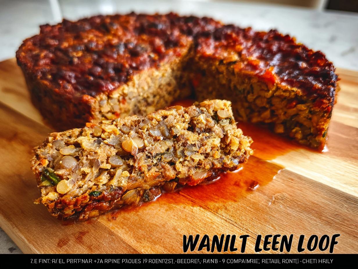 Amazing Lentil Loaf: 1 Delicious Recipe - Lentil Loaf - main visual representation