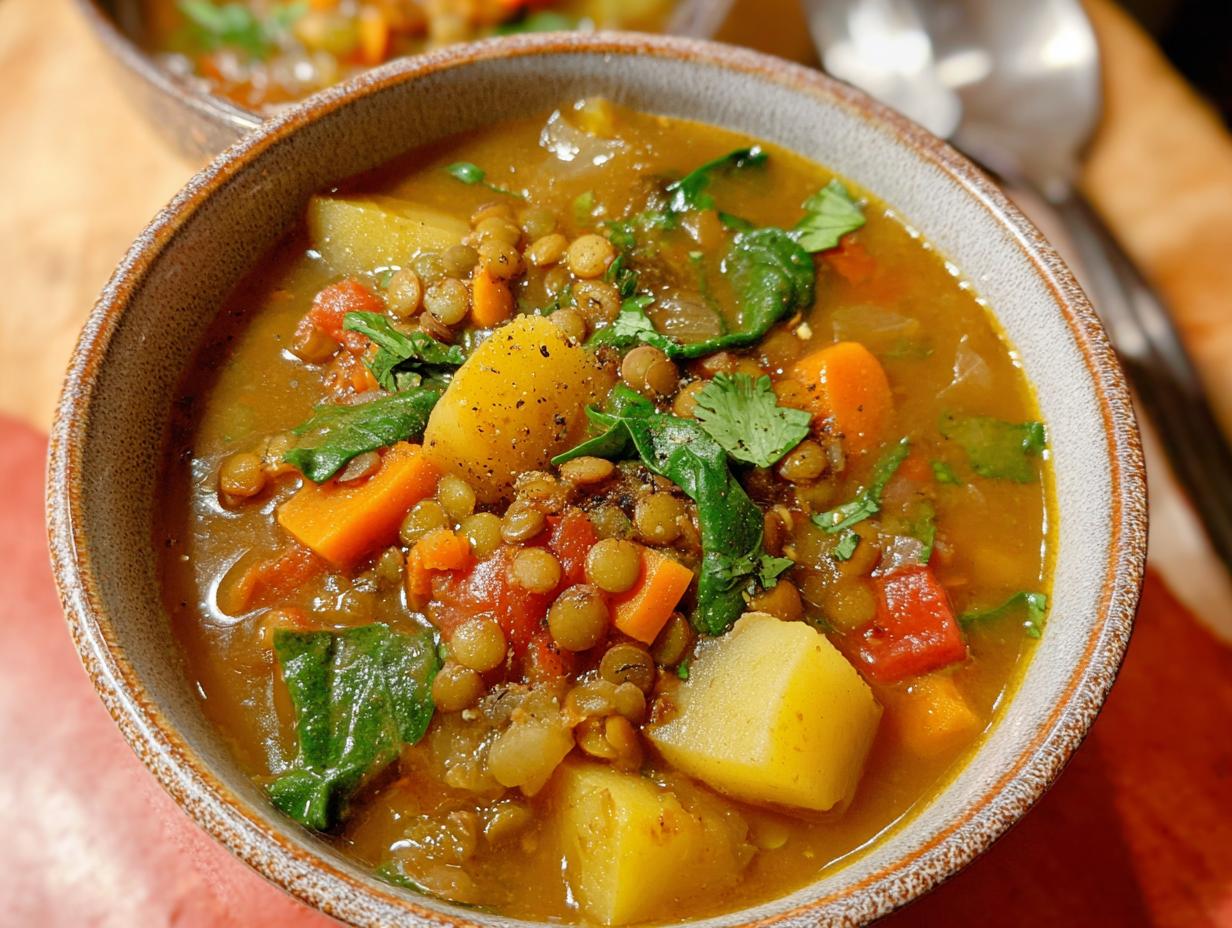 Amazing Lentil Potato Soup in Under 40 Minutes - Lentil Potato Soup - additional detail