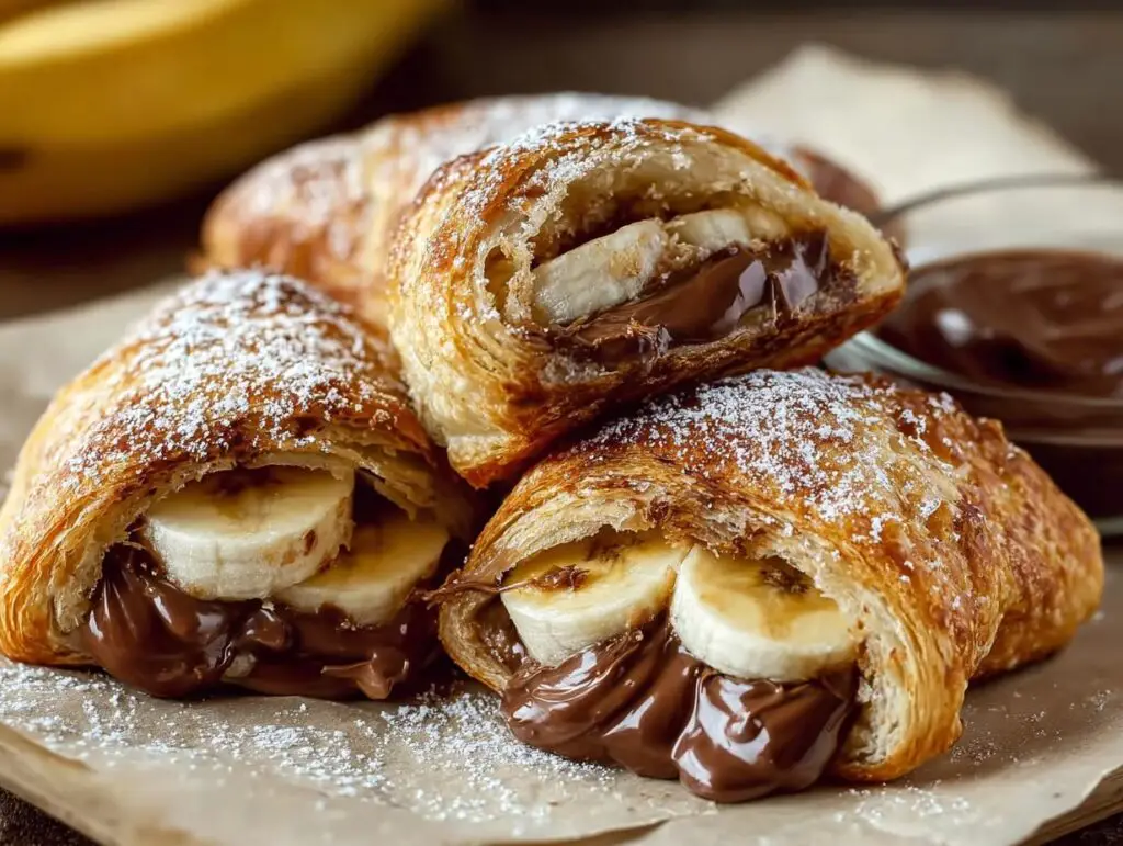 Nutella Banana Stuffed Crescent