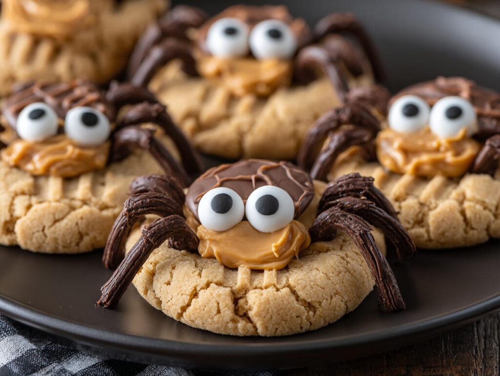 Peanut Butter Spider Cookies