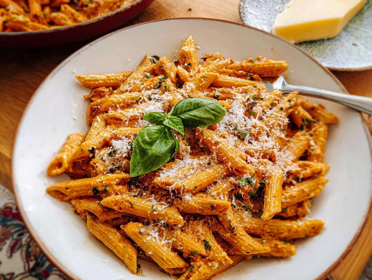 Penne Alla Vodka: 10 Minutes to Creamy Perfection - Penne Alla Vodka - additional detail