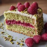Pistachio Raspberry Cake